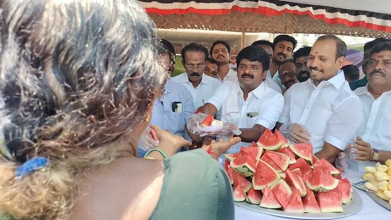 state government should control control drinking water shortage problem immediately said former minister vijayabaskar in pudukkottai vel