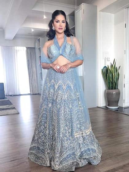 लाइट ब्लू लहंगा (Light Blue Lehenga)