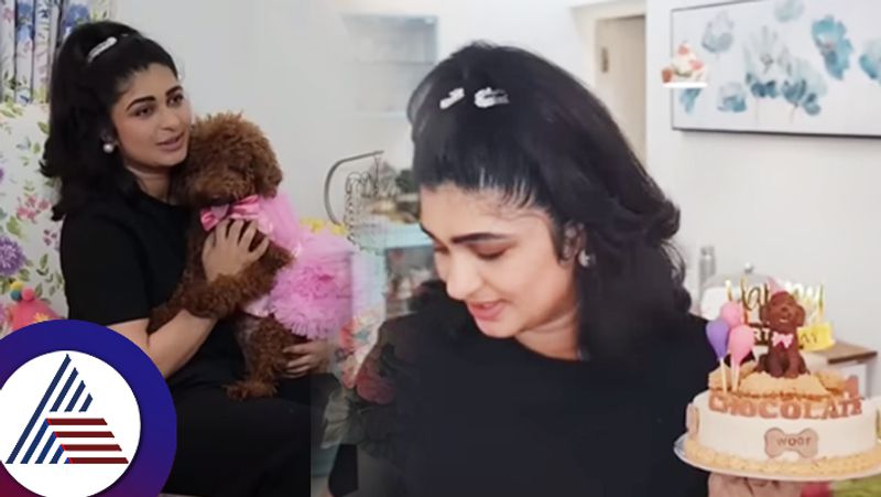 Actress Aditi Prabhudev who delivered baby months ago celebrated dogs birthday suc