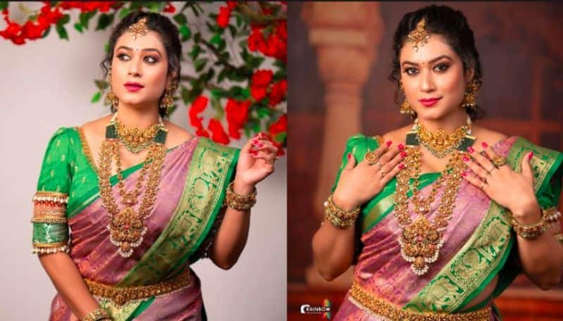 Serial Actress Tanisha Kuppanda Shines in Silk saree look, fans comment her Beauty Vin