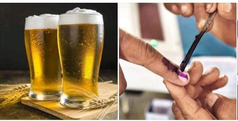 Announcements like free beer and free food for those who voted in the elections have been published in the state of Karnataka KAK