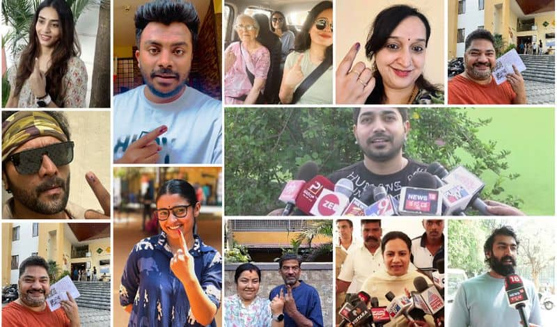 Sandalwood celebrities voting in Lok Sabha elections nbn