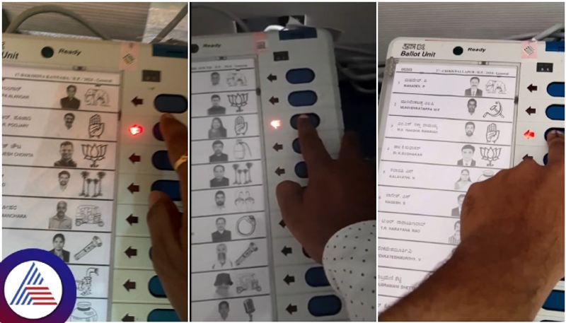 Karnataka lok sabha election 2024 Congress voters violated rules Share polling photo and videos sat