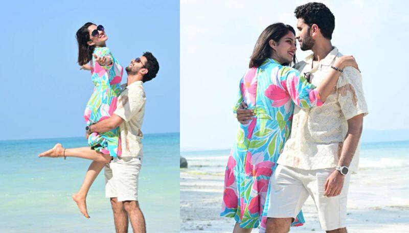 Actress Swasika Vijay and Actor Prem Jacob Enjoying summer holiday in andaman viral photos ans