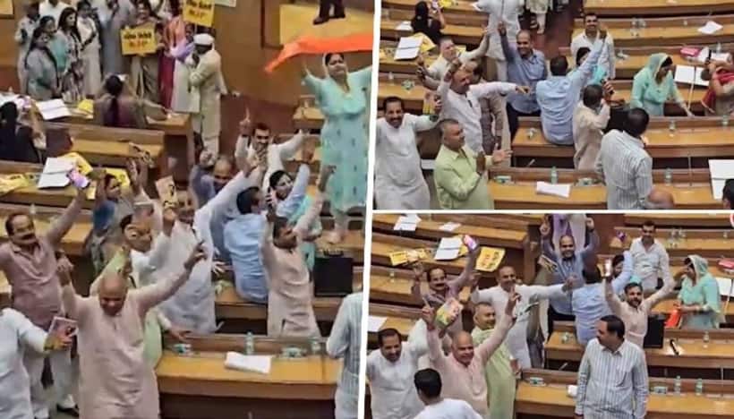 Delhi: BJP corporators celebrate with Haryanvi song, plead for PM Modi's return at MCD bhawan (WATCH)