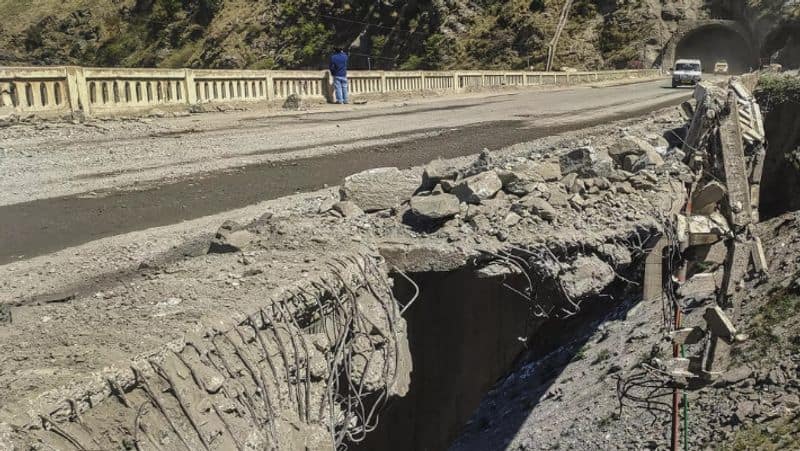 In Jammu's Ramban, land dips, causing homes to break and roads to become disconnected-rag