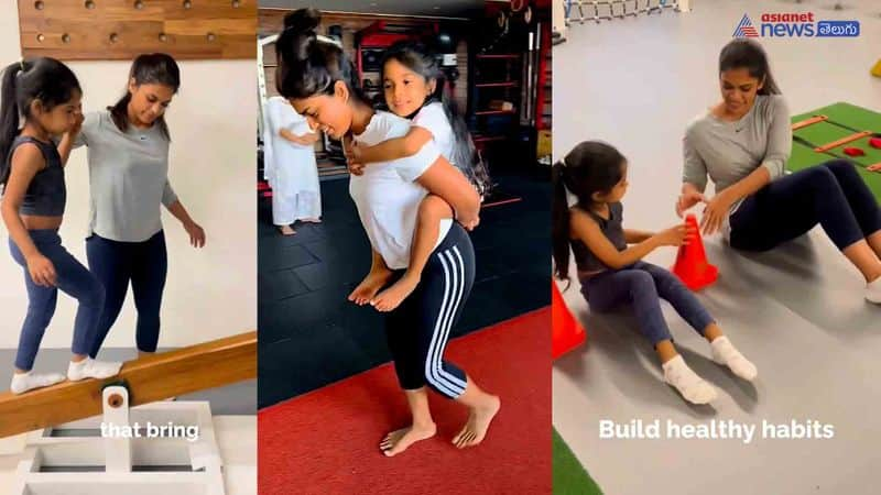 konidela sreeja fun with her daughter 