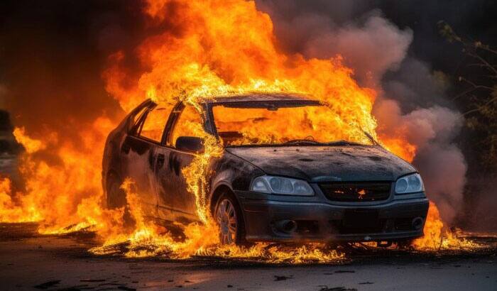 car fire