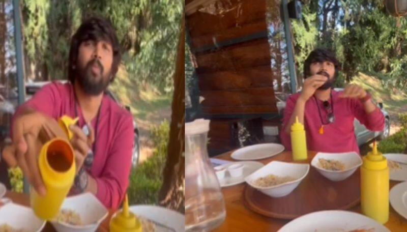 Actor Vijay Vishwa shared video on food served with worms in ooty video viral ans