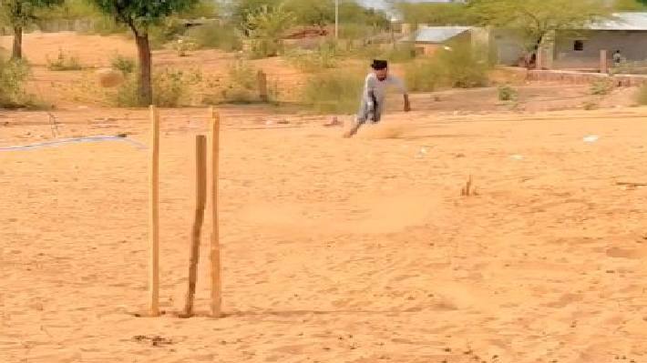 fast bowler video viral barmer rajasthan