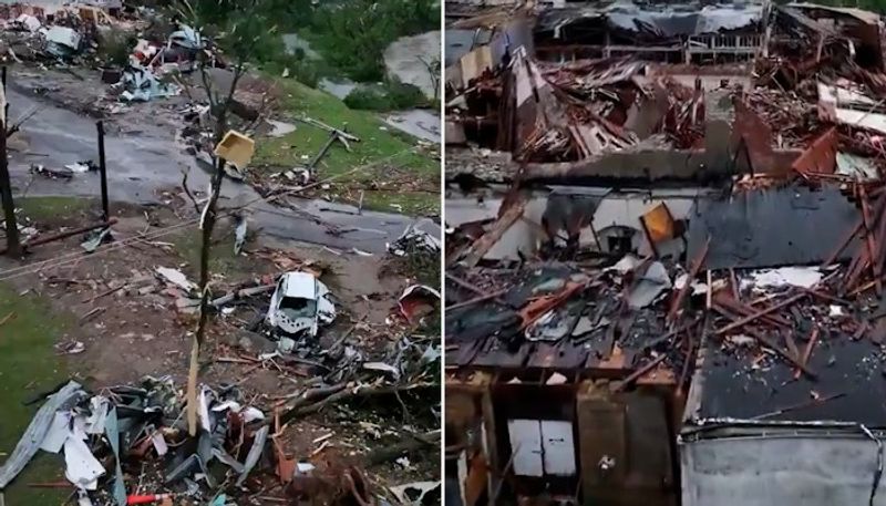 Oklahoma Drone footage reveals catastrophic damage after deadly tornadoes wreak havoc in US state (WATCH) snt