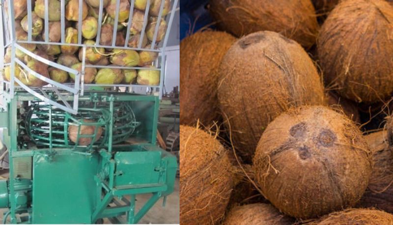 kerala agricultural university has patented coconut dehusking machine 