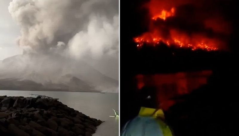 Indonesia Ruang volcano erupts again: Satellite view and videos of spewing lava, ash clouds go viral (WATCH) snt