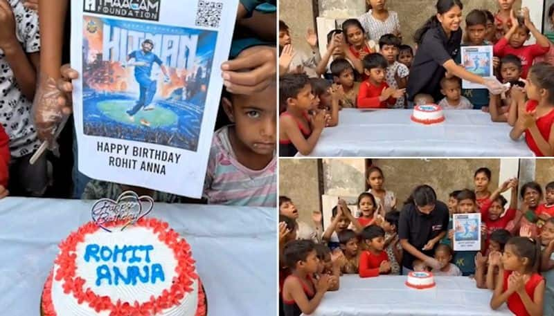 Happy Birthday Rohit Sharma: Hitman's fans cut cake, distribute food among needy people (WATCH) snt