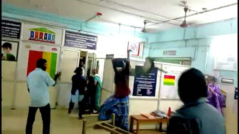 Mannargudi Govt Hospital riots caused by a person who broke things under the influence of alcohol vel