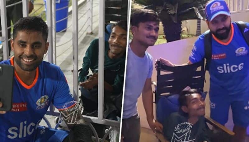 IPL 2024: Suryakumar fulfills specially-abled fan's wish to meet MI's Rohit Sharma; WATCH heartwarming video snt