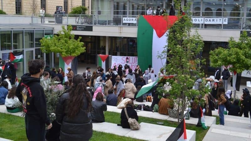 pro Palestine protests are spreading in European universities too