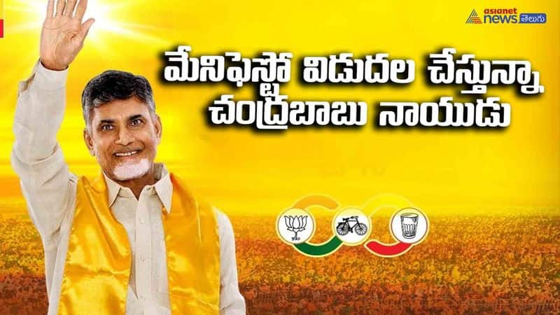 Chandrababu Naidu is releasing the manifesto