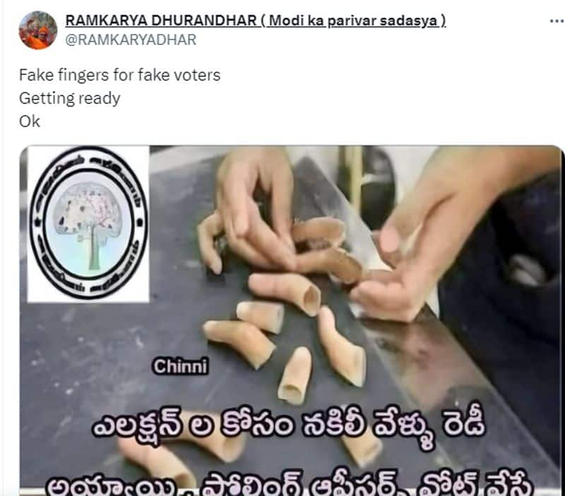 Fact Check truth behind claim fake fingers used for voting fraud in Lok Sabha Elections 2024