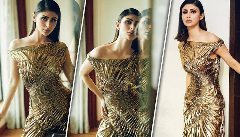 Mouni Roy dazzles in golden outfit; actress shares pictures from her latest photoshoot ATG