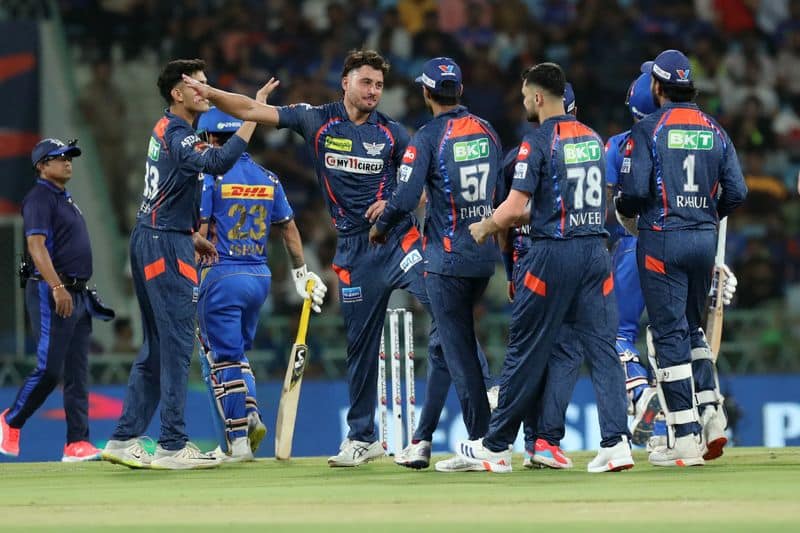 IPL 2024 Lucknow Super Giants restrict Mumbai Indians by 144 runs kvn 