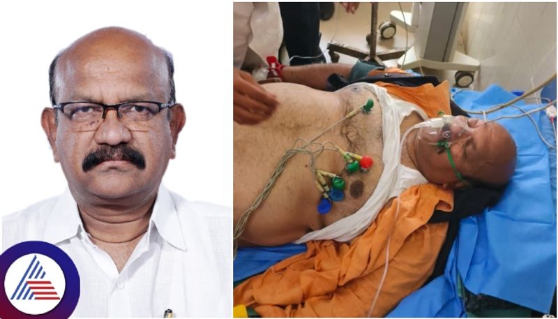 Kalaburagi MP Umesh jadhav collapse in middle of protest and police shifted hospital sat