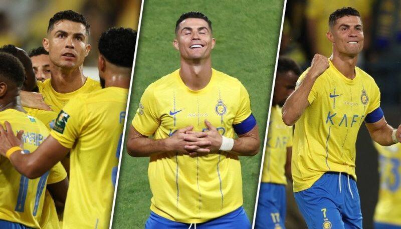 football Cristiano Ronaldo propels Al-Nassr into Kings Cup final, fans go gaga over INSANE goal vs Al-Khaleej (WATCH) snt