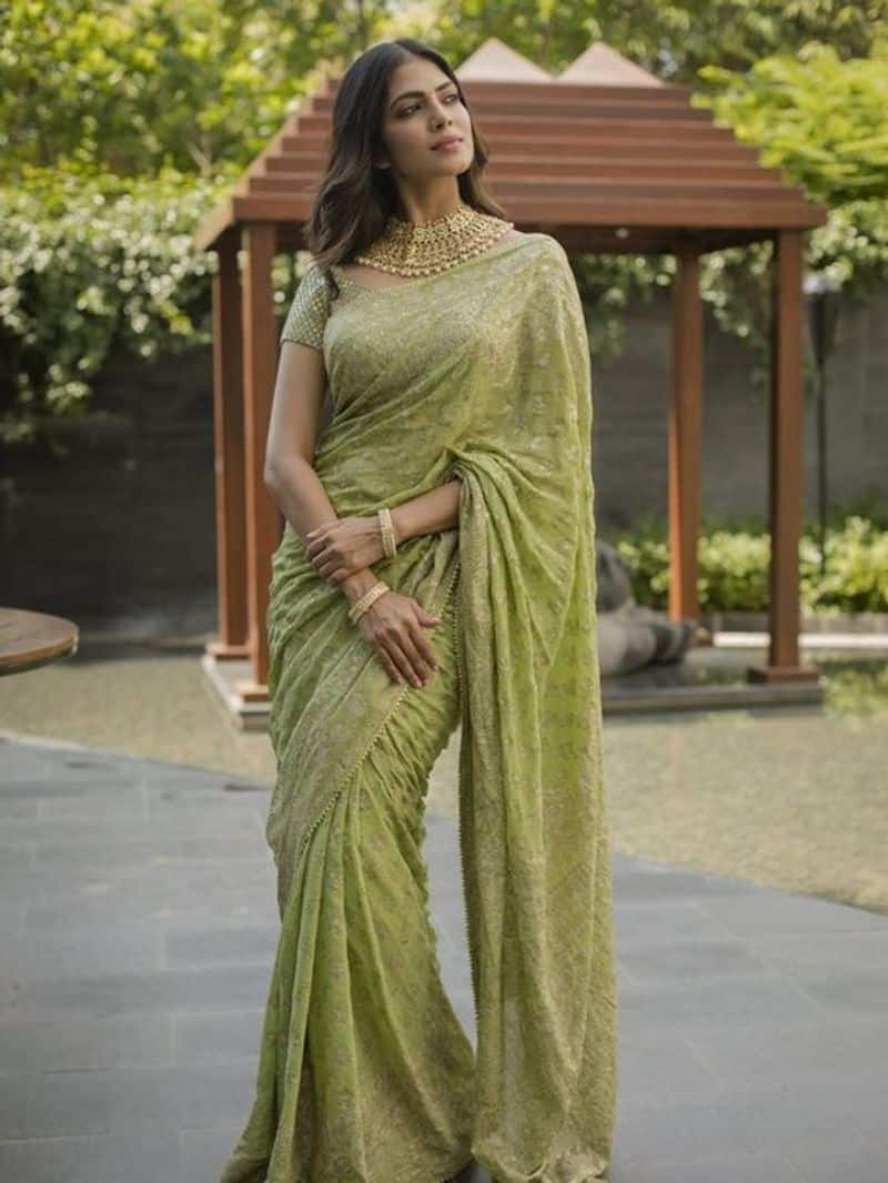 Malavika mohanan latest saree 2024 zkamn