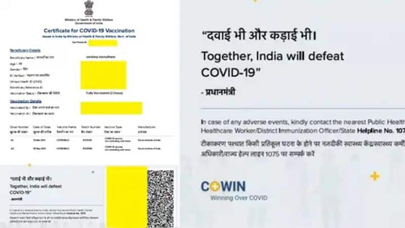 Controversy over PM Modi photo removed from Covid19 vaccine certificates smp