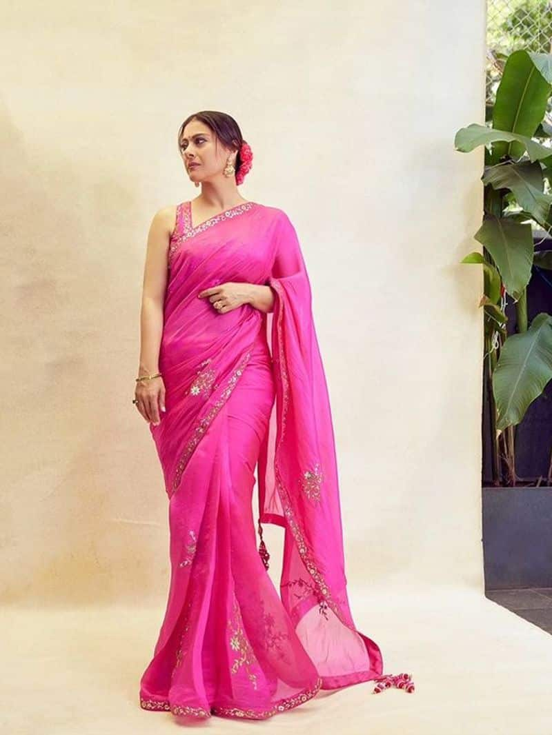 Kajol latest saree 2024 zkamn