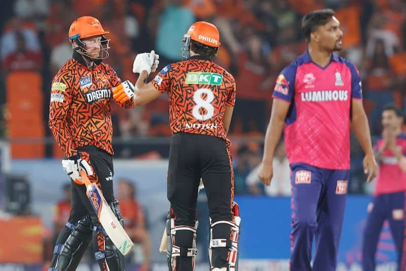 IPL 2024 Qualifier 2 Heinrich Klaasen Fifty Steers SRH set 176 runs target to Rajasthan Royals kvn