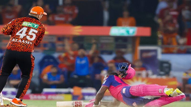 Sunrisers Hyderabad Won by one Run Difference against Rajasthan Royals in 50th IPL 2024 Match rsk