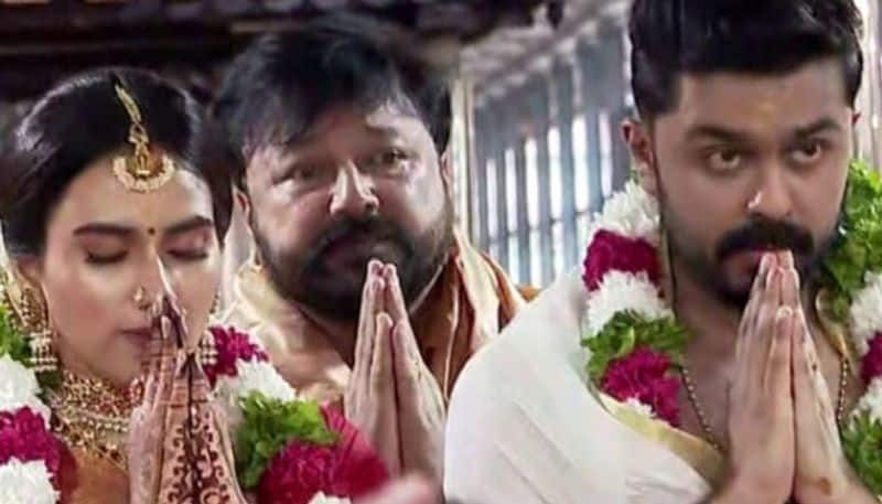 Jayaram Daughter Malavika Weds navaneeth gireesh in kerala Guruvayoor temple gan