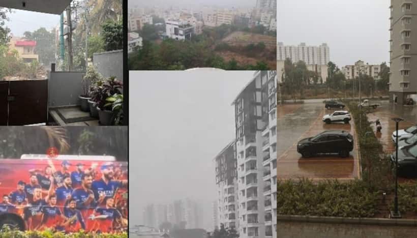 Bengaluru rains bring joy to residents after 3 months of scorching heat; WATCH viral videos
