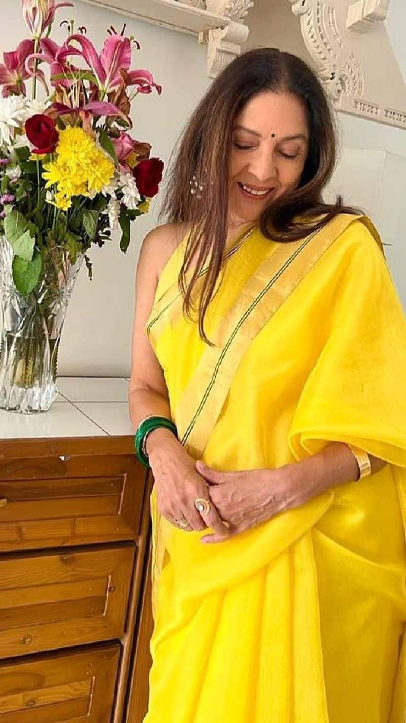 actress Neena Gupta latest saree design mothers day gift 2024 xbw