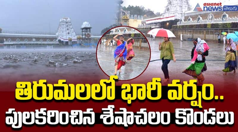 Heavy Rain Drenched Tirumala Sri Venkateswara Swamy Temple