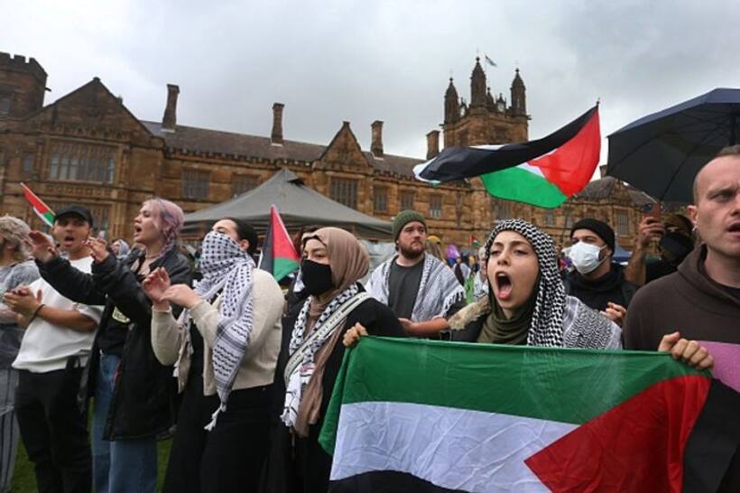 After US campuses, now several pro Palestine and pro Israel face off at Australian university (WATCH)