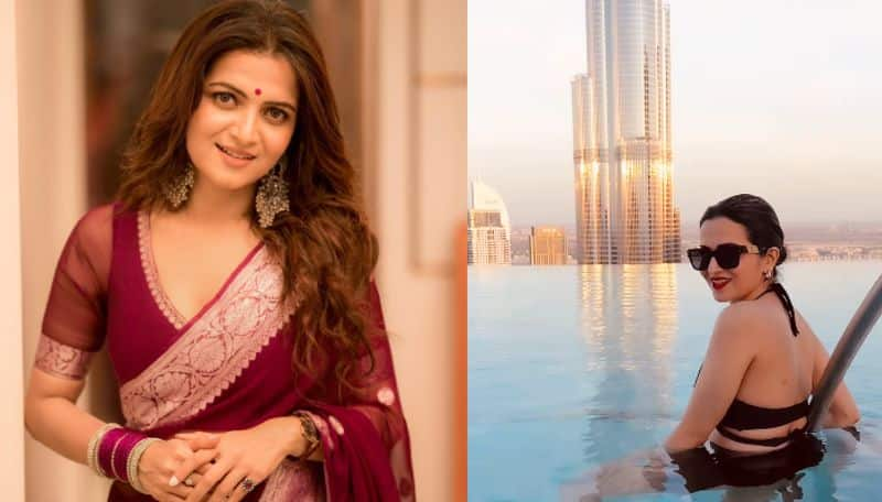 Actress and Anchor Dhivyadharshini cool video from Burj Khalifa viral in social media ans