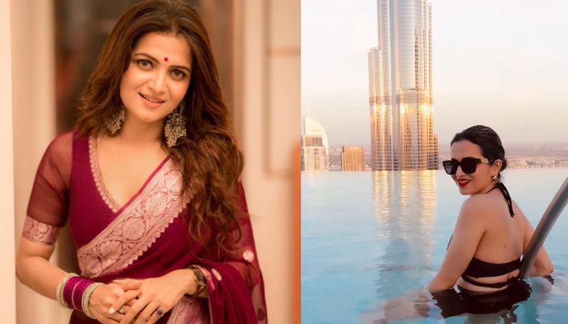 Actress and Anchor Dhivyadharshini cool video from Burj Khalifa viral in social media ans