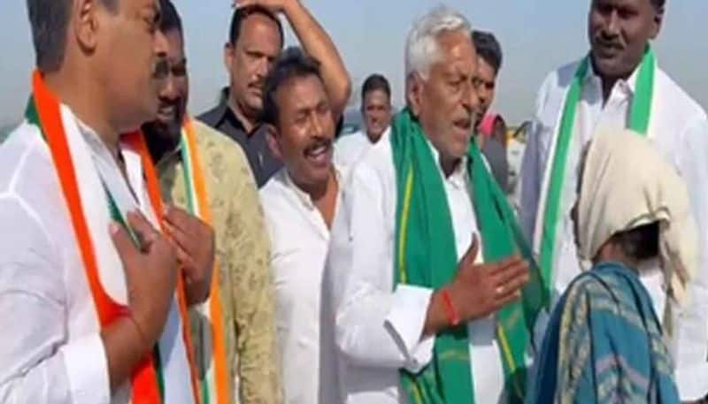 Congress candidate Jeevan Reddy slaps woman krj