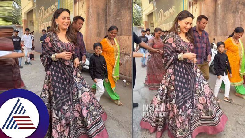 Actress Madhuri Dixits reaction when a boy called her an aunty Fans reacts suc