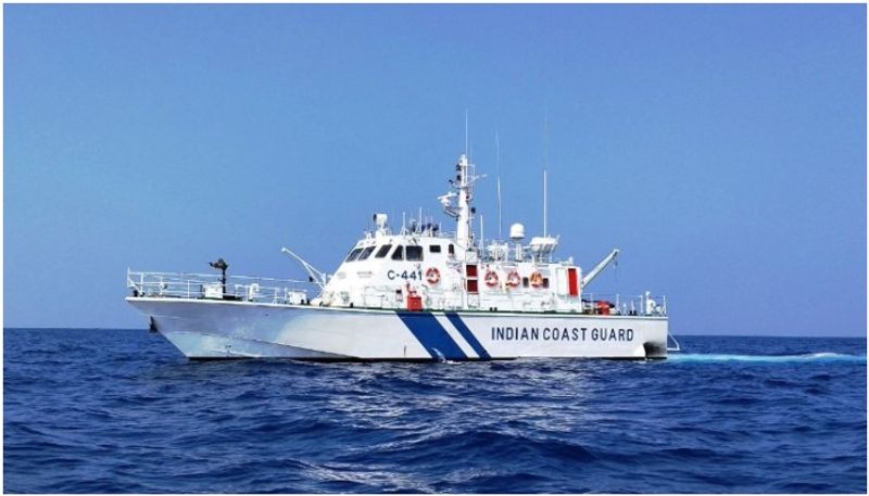 Indian Coast Guard detains Iranian vessel off Kerala coast near Koyilandy with six Indian fishermen anr