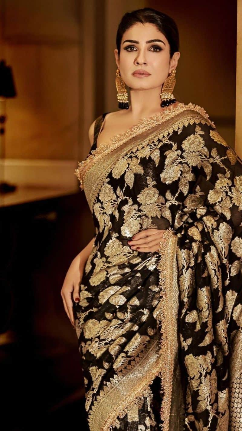 Raveena Tandon saree design for mother's day 2024 gift Ideas kxa