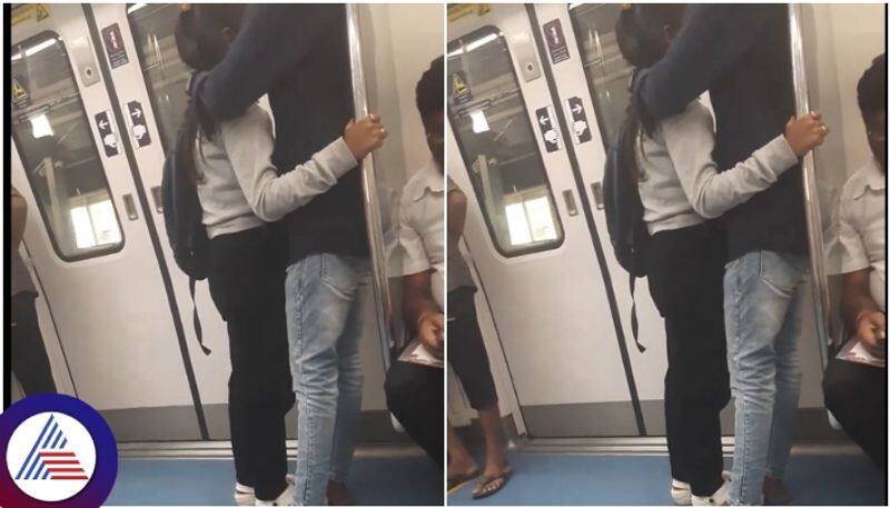 Bengaluru Metro Bengalurean fumes after young couple caught on camera kissing KRJ