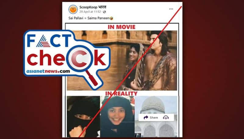 Fact Check actress Sai Pallavi wearing burqa photos reality