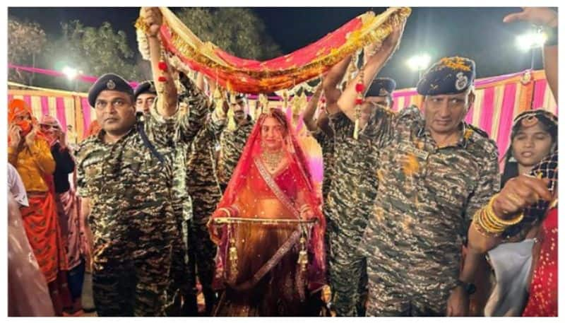 social media post of Crpf jawans attend wedding of slain soldier's daughter went viral 