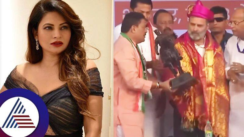 Marathi actress Megha Dhades criticism of Rahul Gandhi sharing video and ask to leave country suc