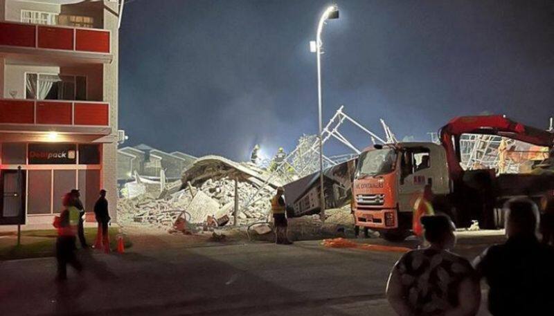 five storey building under construction collapsed, killing two people and leaving another 53 trapped in south africa