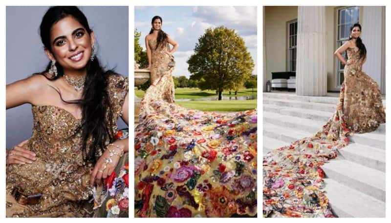 Met Gala 2024: Isha Ambani looks dreamy in floral saree-gown; see first pics [PHOTOS] ATG