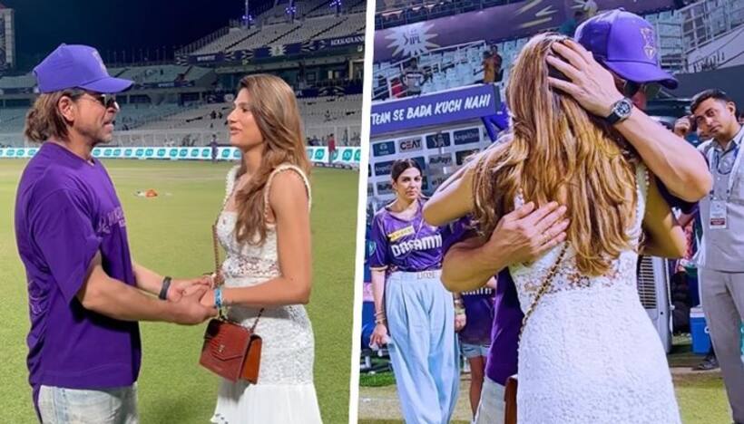 IPL 2024: Shah Rukh Khan shares heart warming moment with Prithvi Shaw's gf Nidhhi Tapadiaa   WATCH